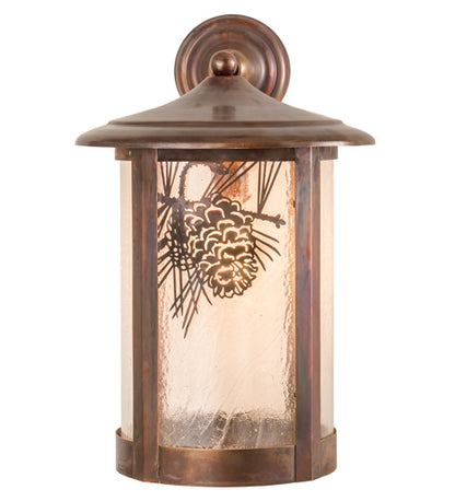 10"W Fulton Winter Pine Wall Sconce