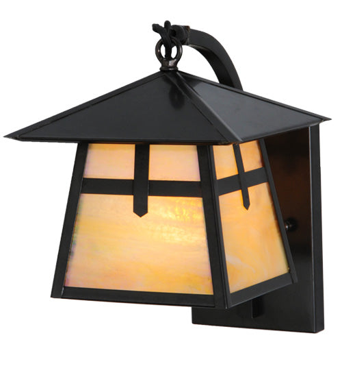 12" Wide Fulton Dragonfly Solid Mount Wall Sconce