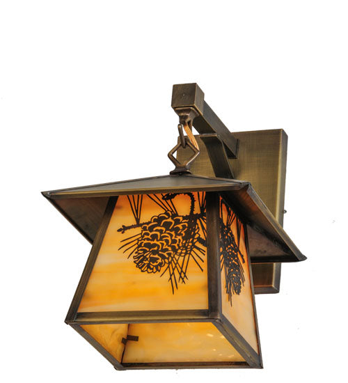 8" Wide Stillwater Double Bar Mission Wall Sconce