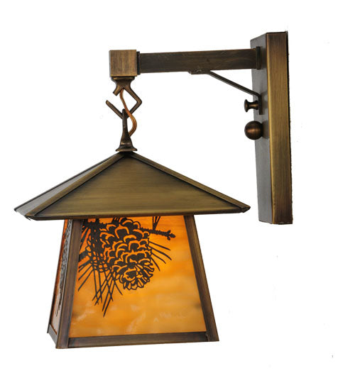 8" Wide Stillwater Double Bar Mission Wall Sconce