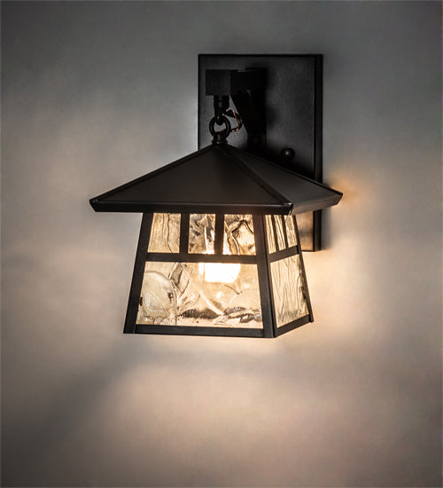 8" Square Stillwater Double Bar Mission Wall Sconce