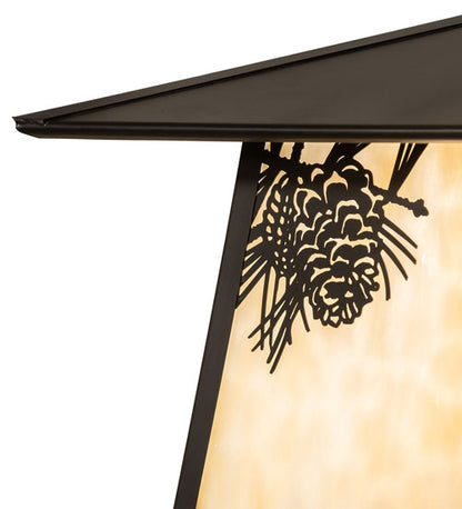 8" Wide Stillwater Double Bar Mission Straight Arm Wall Sconce