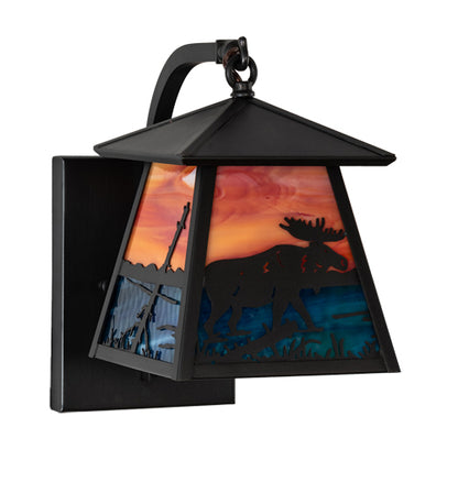 12"W Seneca Winter Pine Solid Mount Wall Sconce