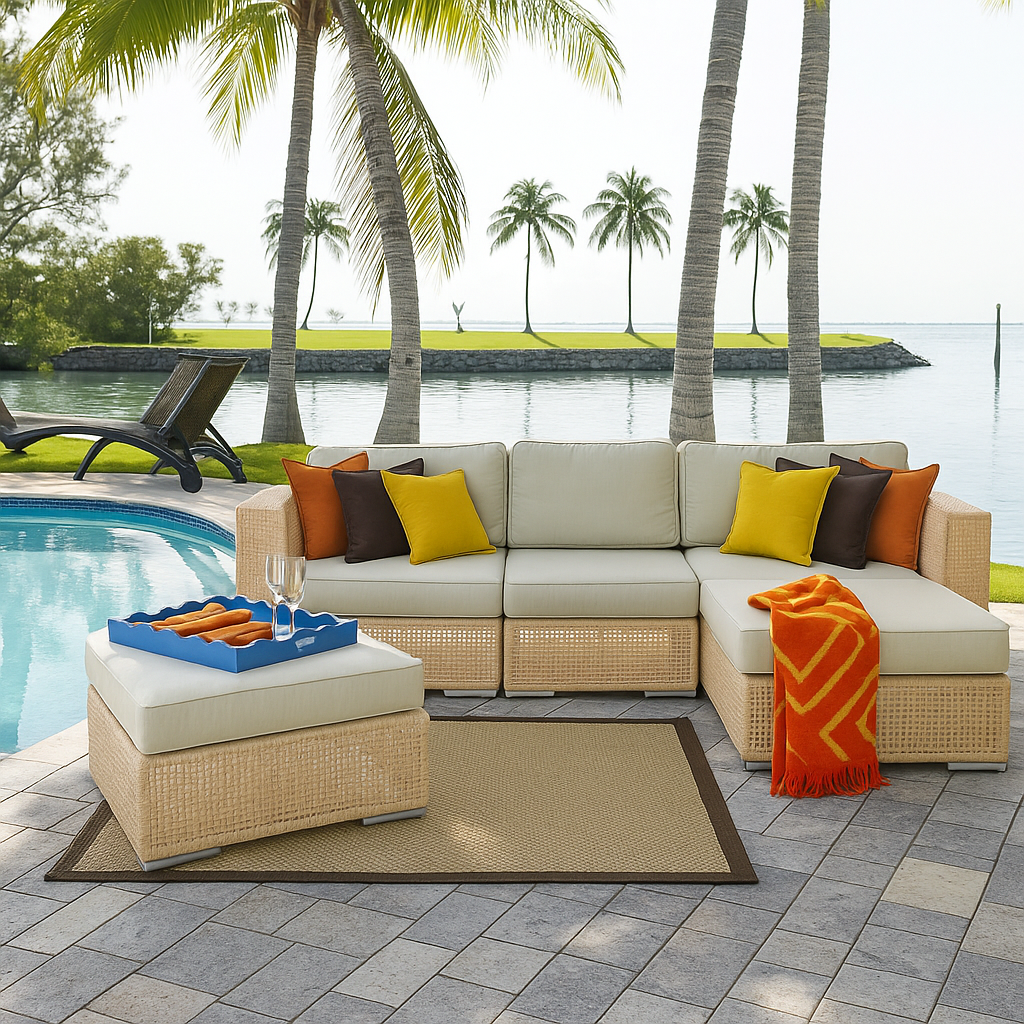 Panama Jack Austin 5-Piece Sectional Set