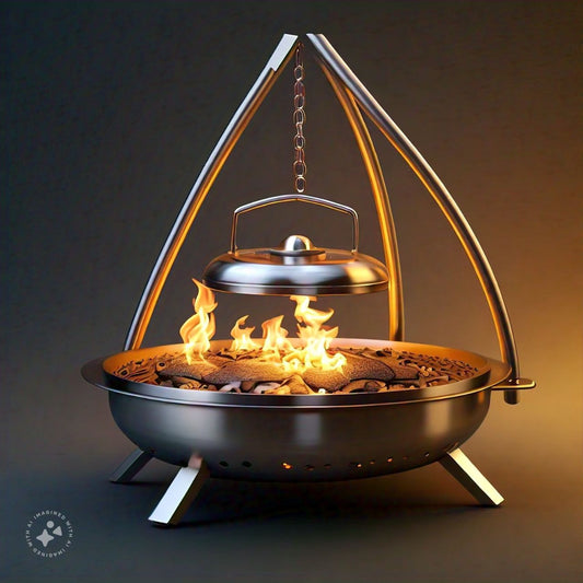 Stainless Steel Vintage Fire Pit