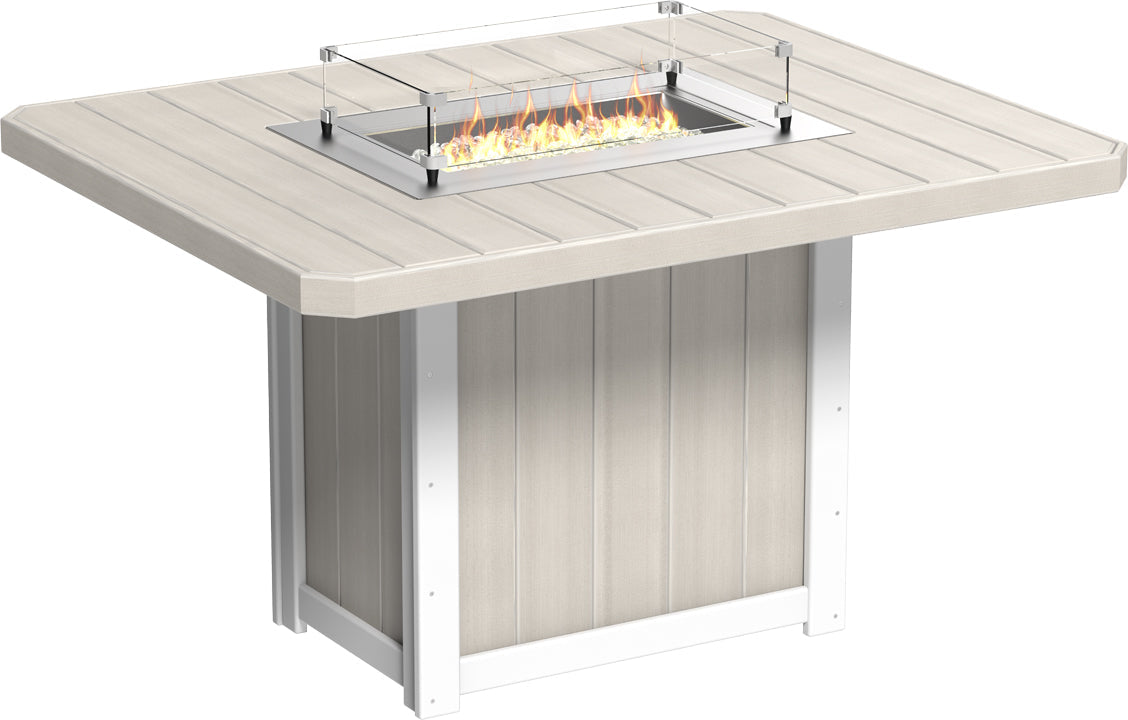 Lumin Fire Table 62" Rectangular