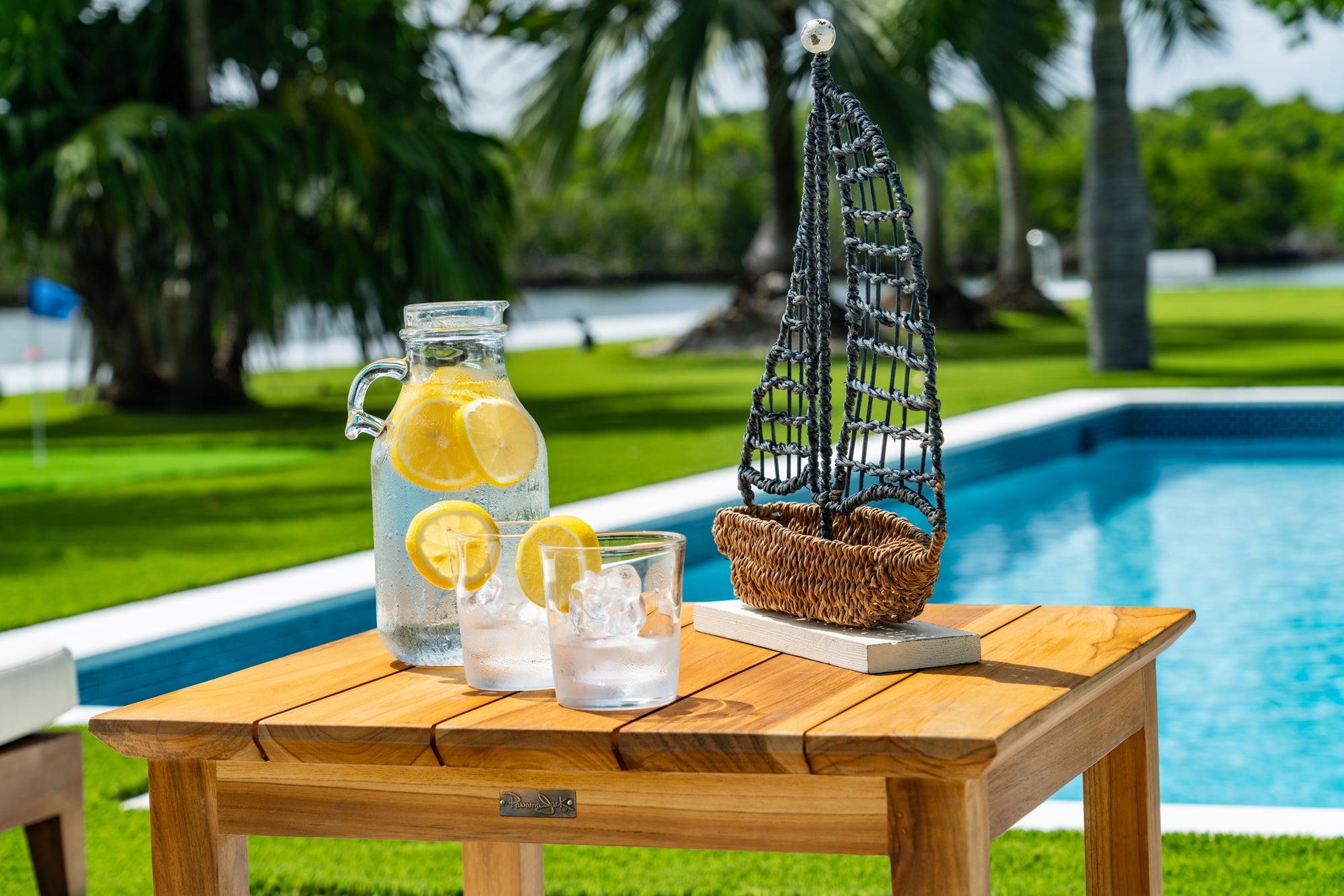 Panama Jack Bali Teak End Table