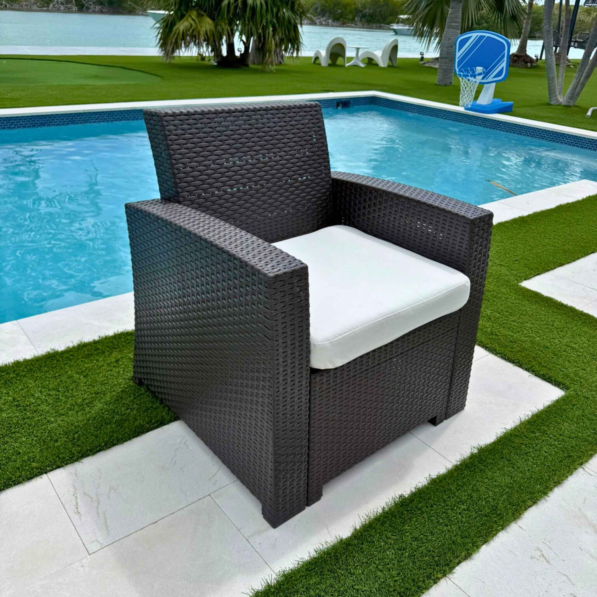 Plastique Lounge Chair w/cushion