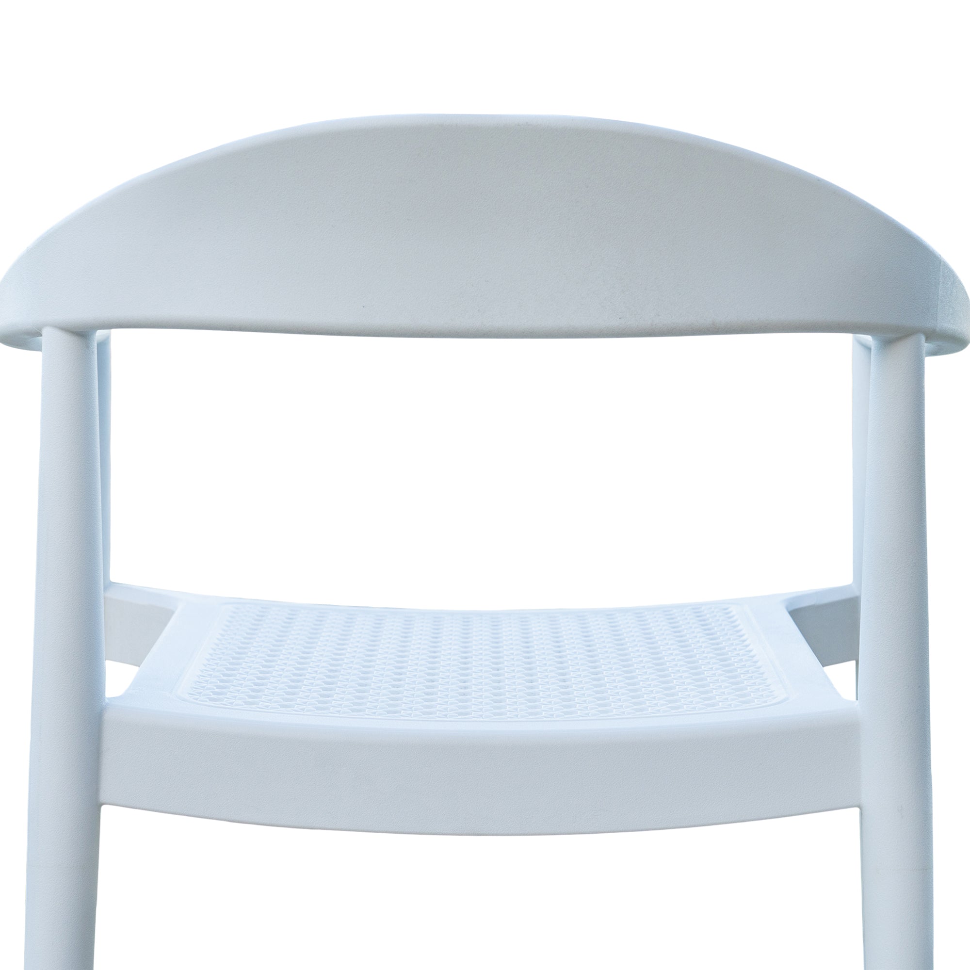 Kennedy Set of 2 Stackable Armchair-White