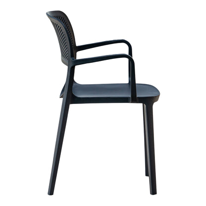 Mila Set of 2 Stackable Armchair-Anthracite