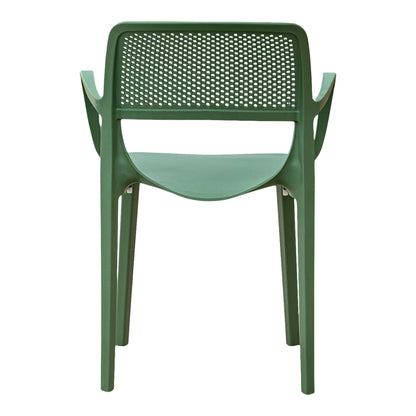 Mila Set of 2 Stackable Armchair-Green