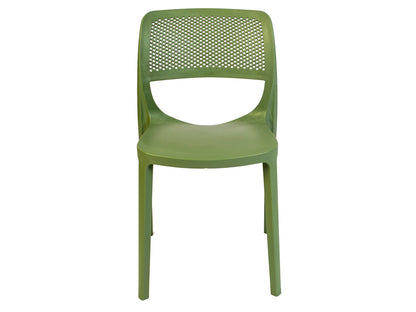 Mila Set of 2 Stackable Side Chair-Green