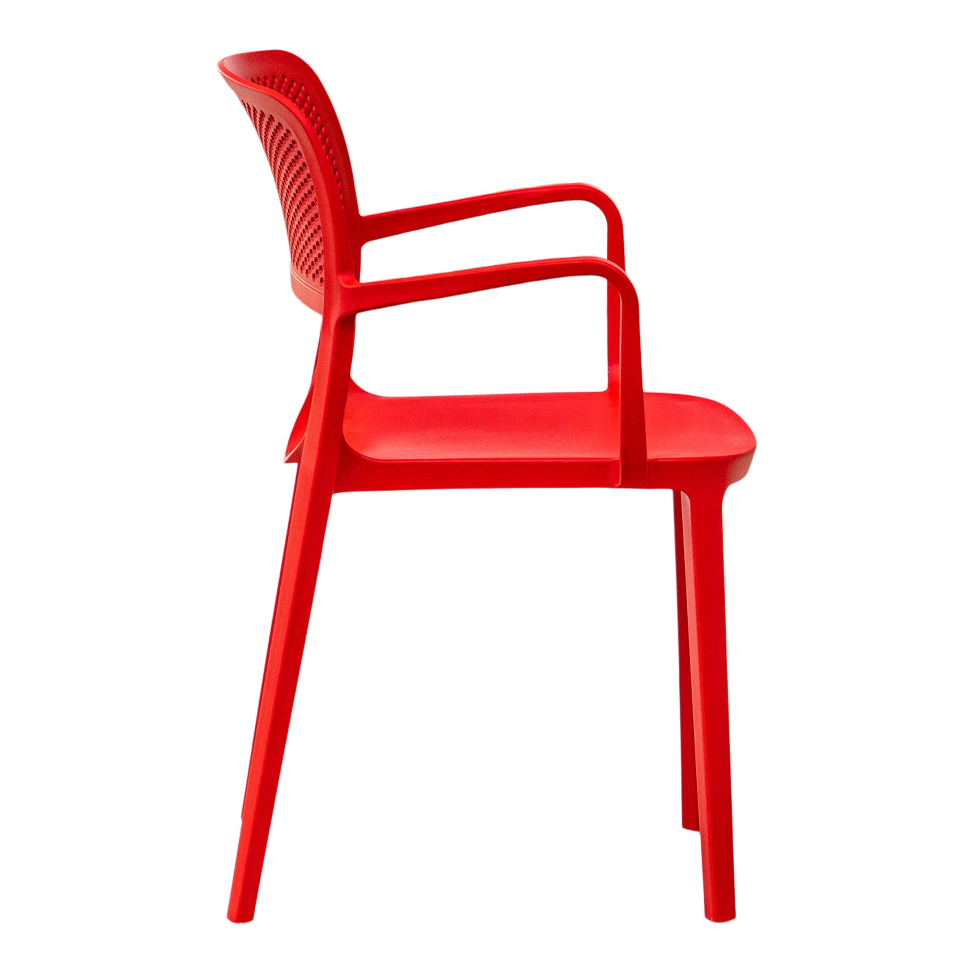 Mila Set of 2 Stackable Armchair-Red