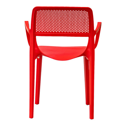 Mila Set of 2 Stackable Armchair-Red