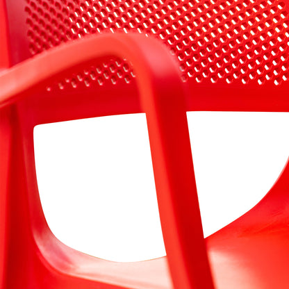 Mila Set of 2 Stackable Armchair-Red
