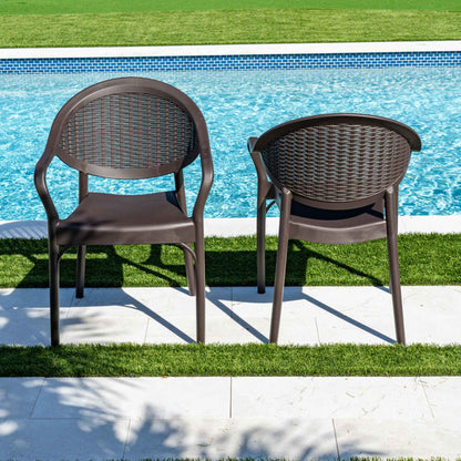 Mona 5-Piece Dining Set-Brown