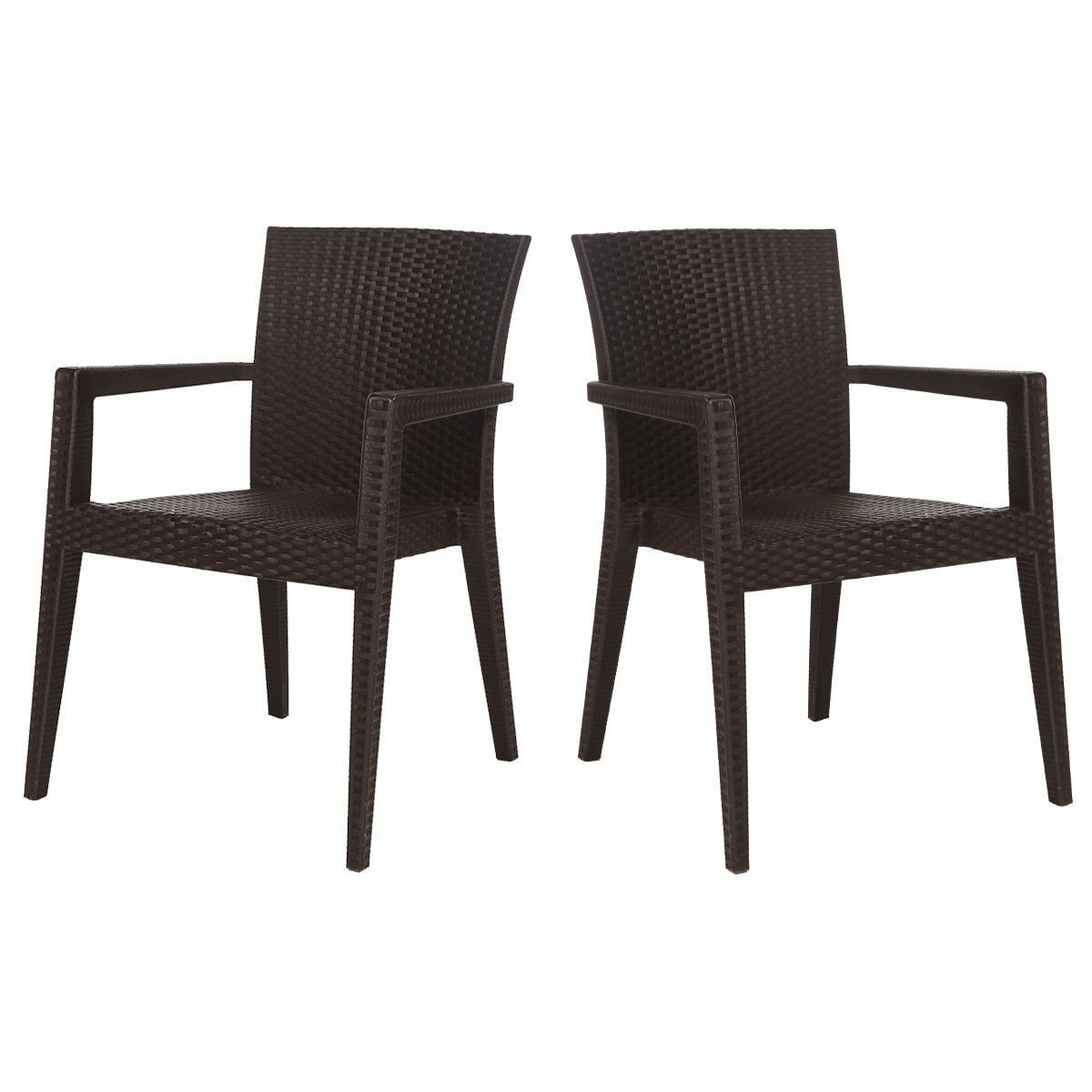Montana Set of 2 Stackable Armchair-Brown
