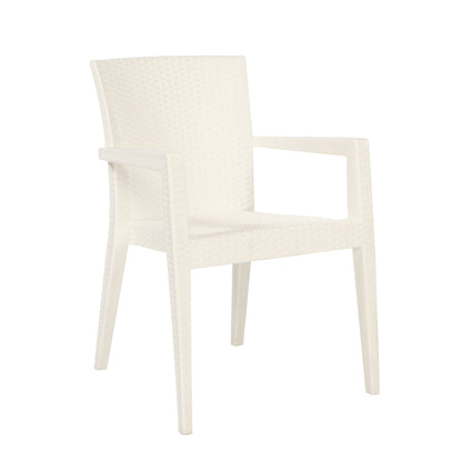 Montana Set of 2 Stackable Armchair-White